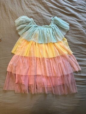 Meri Meri Rainbow Ruffle Princess Dress